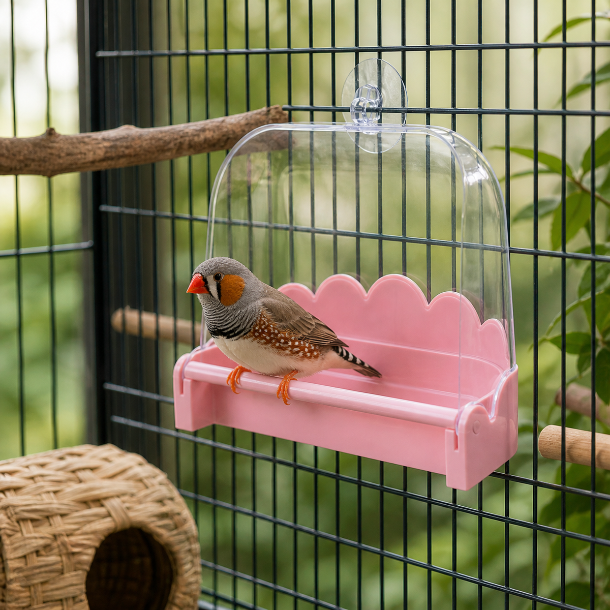 Bain Oiseaux Plastique