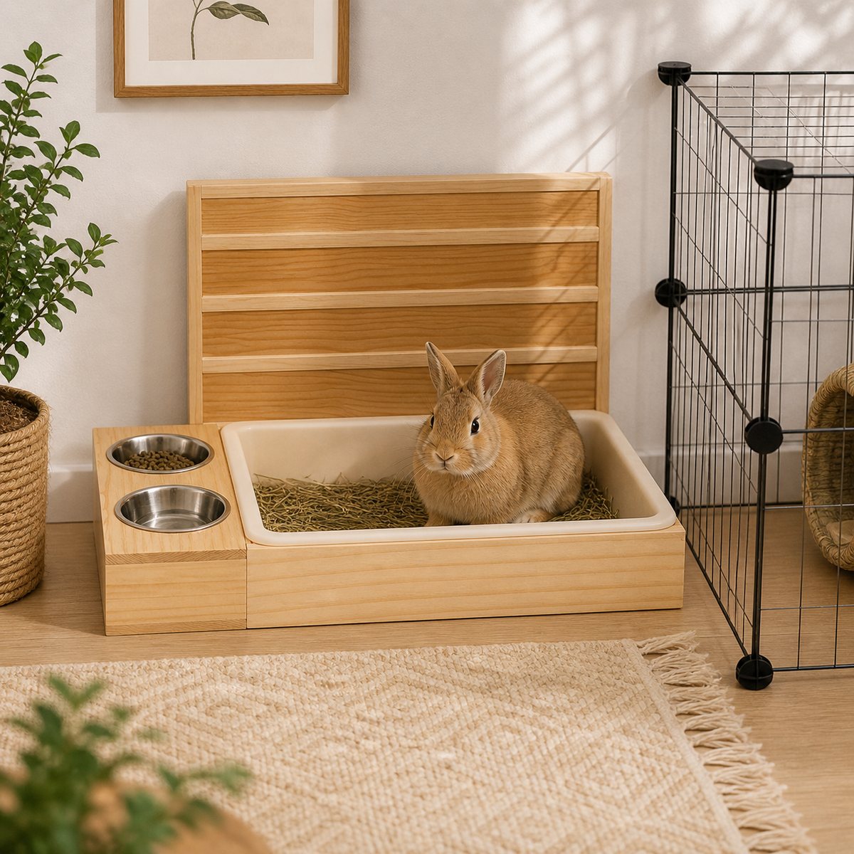 Cage Lapin Râtelier