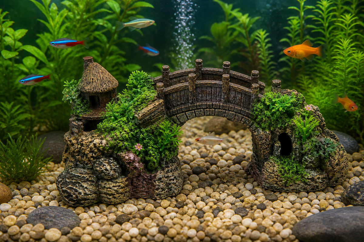 Pont Décoratif Aquarium
