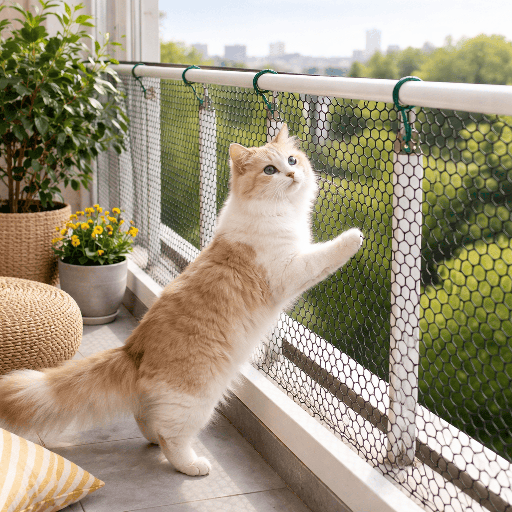 Filet Sécurité Balcon Chat
