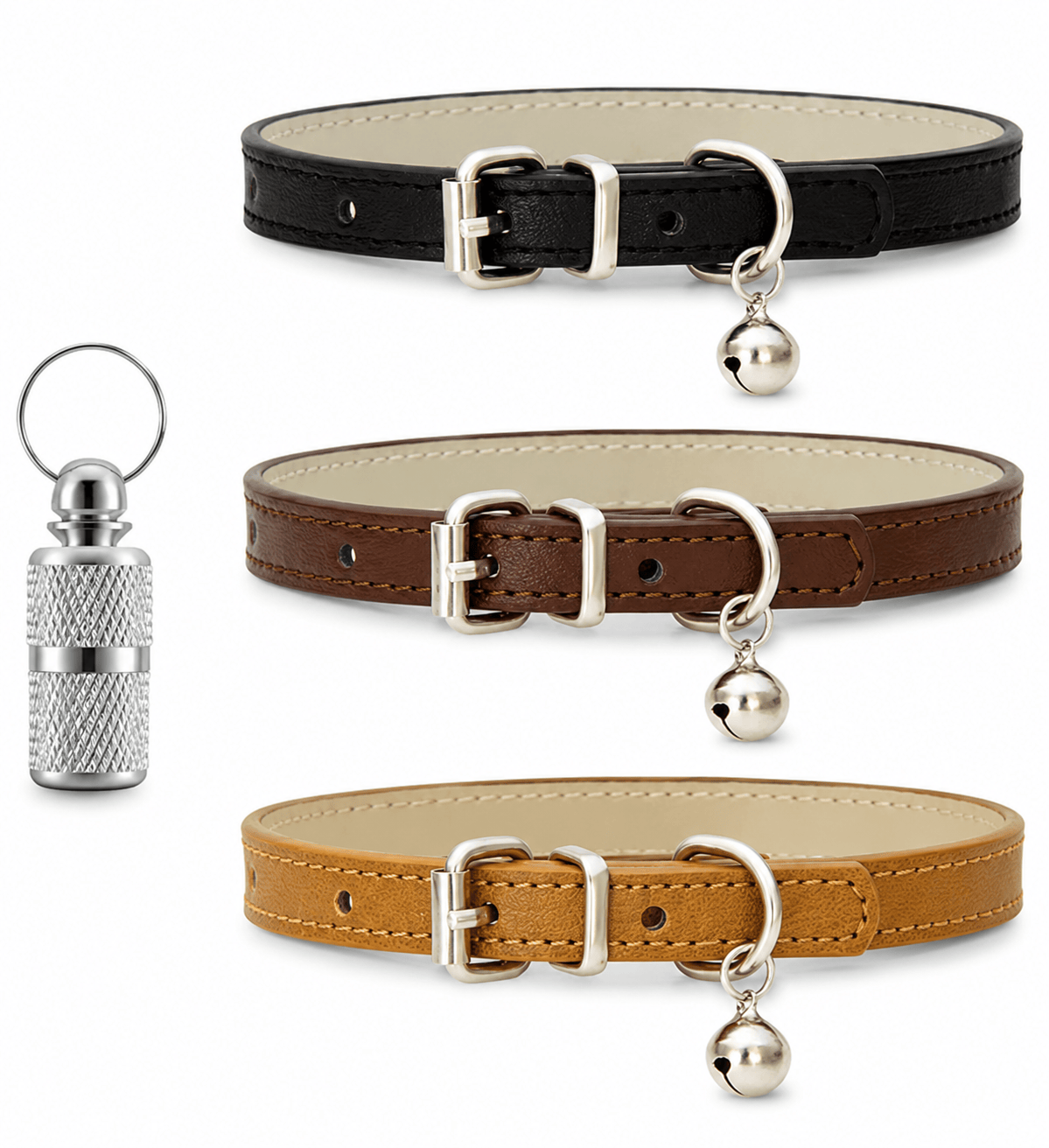 Collier Chat Cuir