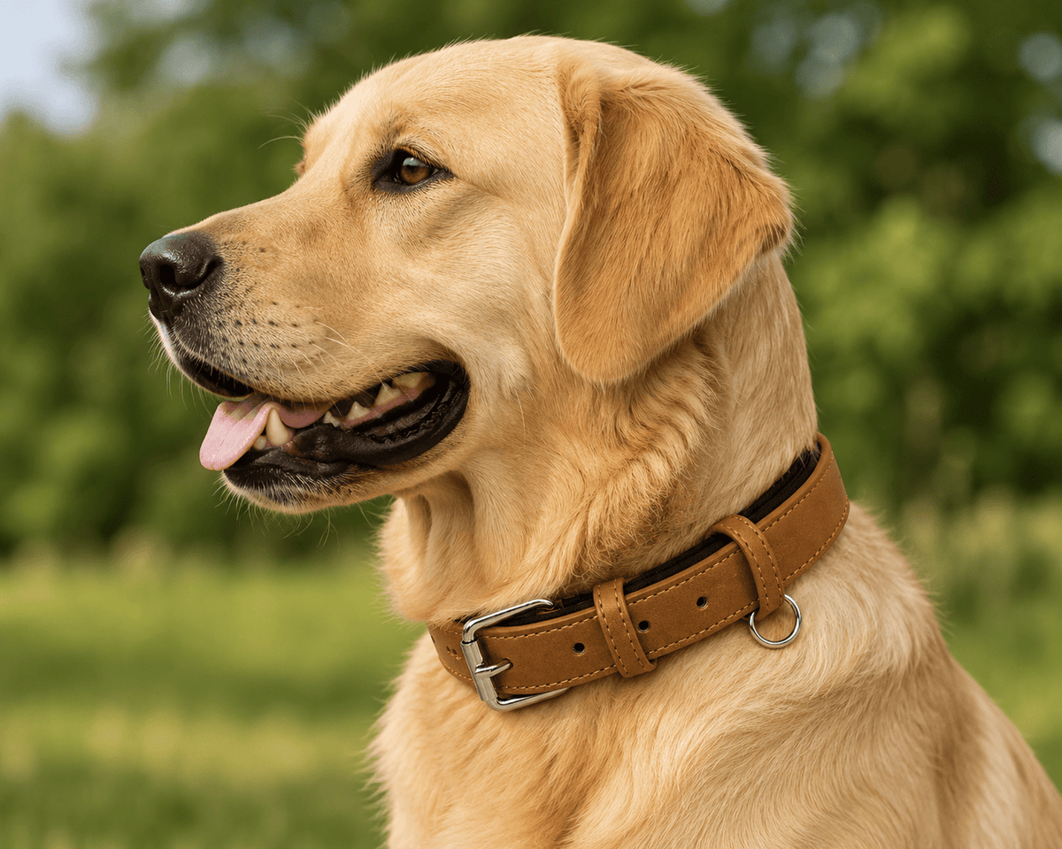 Collier Chien Cuir