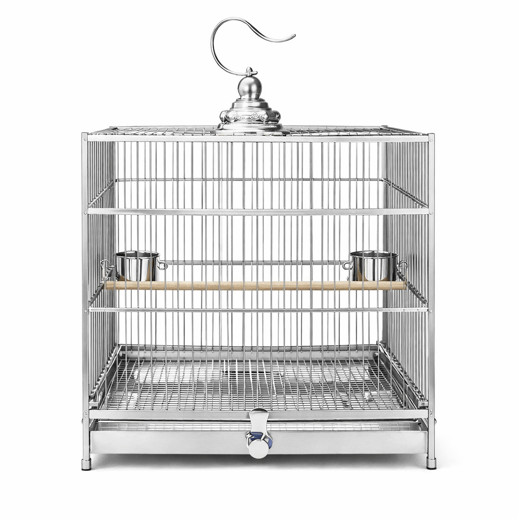 Cage Oiseaux Inox