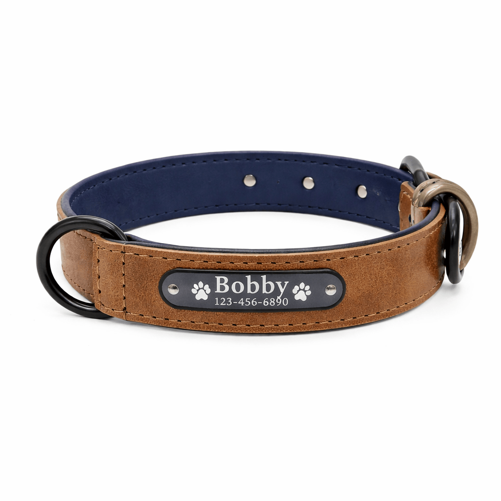 Collier Cuir Personnalisé Chien