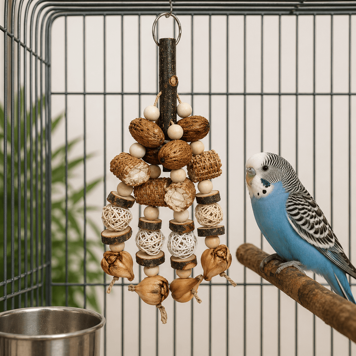 Jouet Bois Naturel Oiseaux